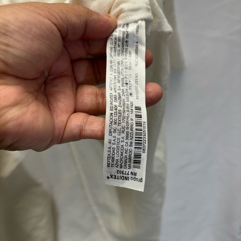 Zara White Beach Cover-Up - Picture 7 of 11